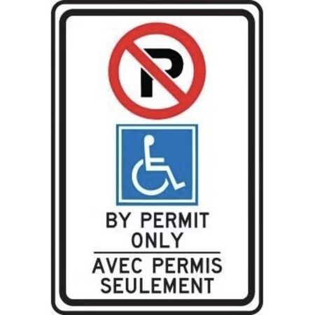Accuform PARKING SIGN  HANDICAPPED 18 in  X 12 in  DG FRP384DP